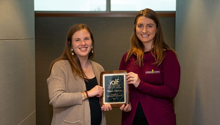 Lone Tree Teacher Recognized for Excellence in Teaching about Agriculture