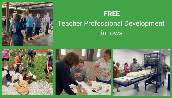 Continuing Education in Agriculture for Iowa Teachers to be Offered