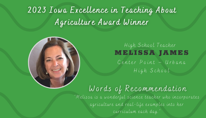 Iowa High School Teacher Recognized for Excellence in Teaching about Agriculture 