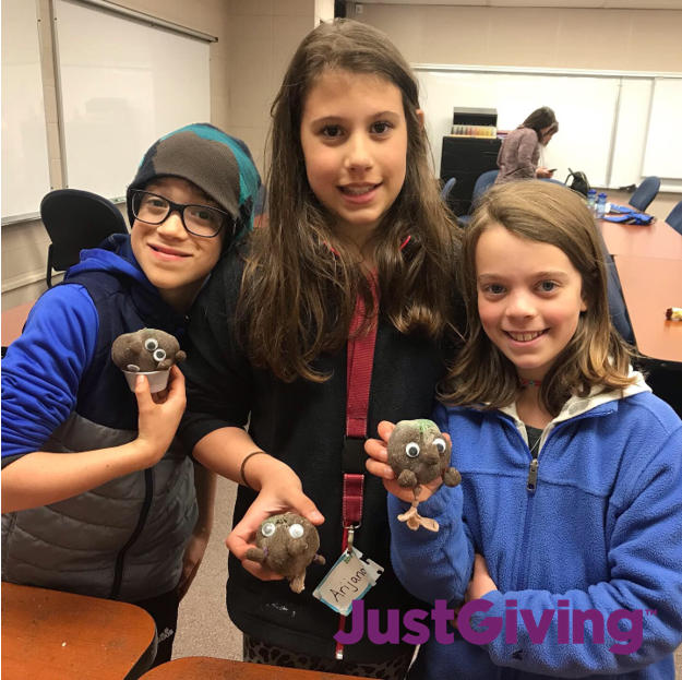 Students doing fun STEM activity
